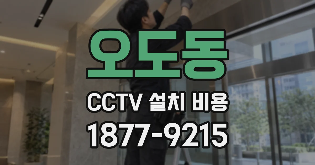 오도동 CCTV 설치 비용