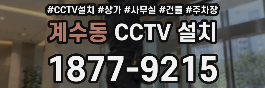 계수동 CCTV 설치