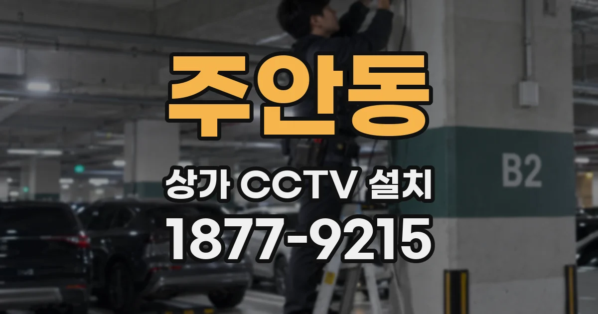 주안동 상가 CCTV 설치