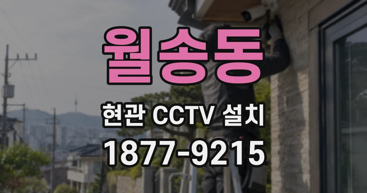 월송동 현관 CCTV 설치
