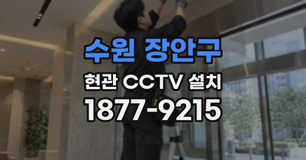수원 장안구 현관 CCTV 설치