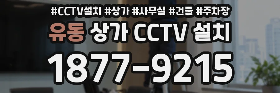 유동 상가 CCTV 설치