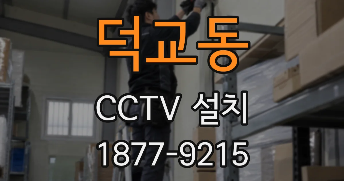 덕교동 CCTV 설치