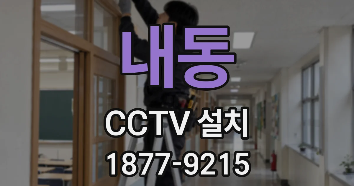 내동 CCTV 설치