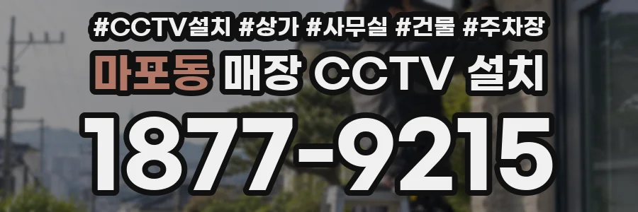 마포동 매장 CCTV 설치