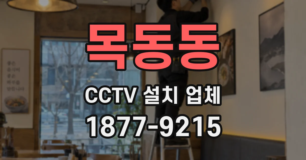 목동동 CCTV 설치 업체