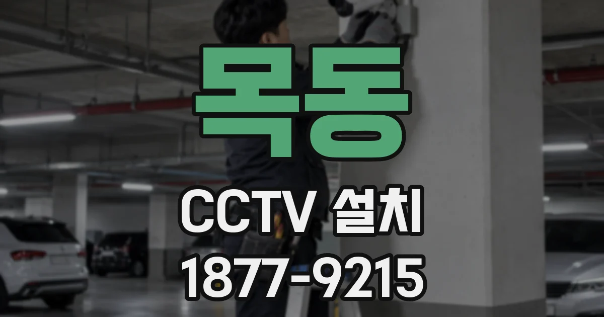 목동 CCTV 설치