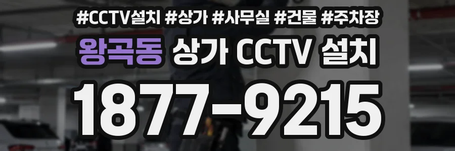 왕곡동 상가 CCTV 설치
