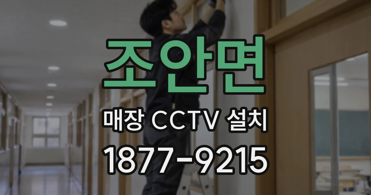조안면 매장 CCTV 설치