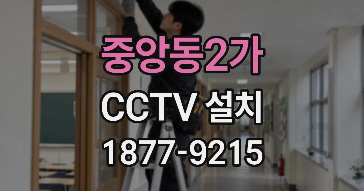 중앙동2가 CCTV 설치