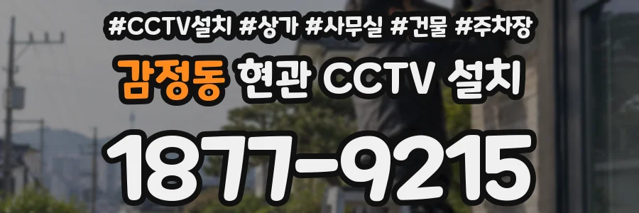 감정동 현관 CCTV 설치