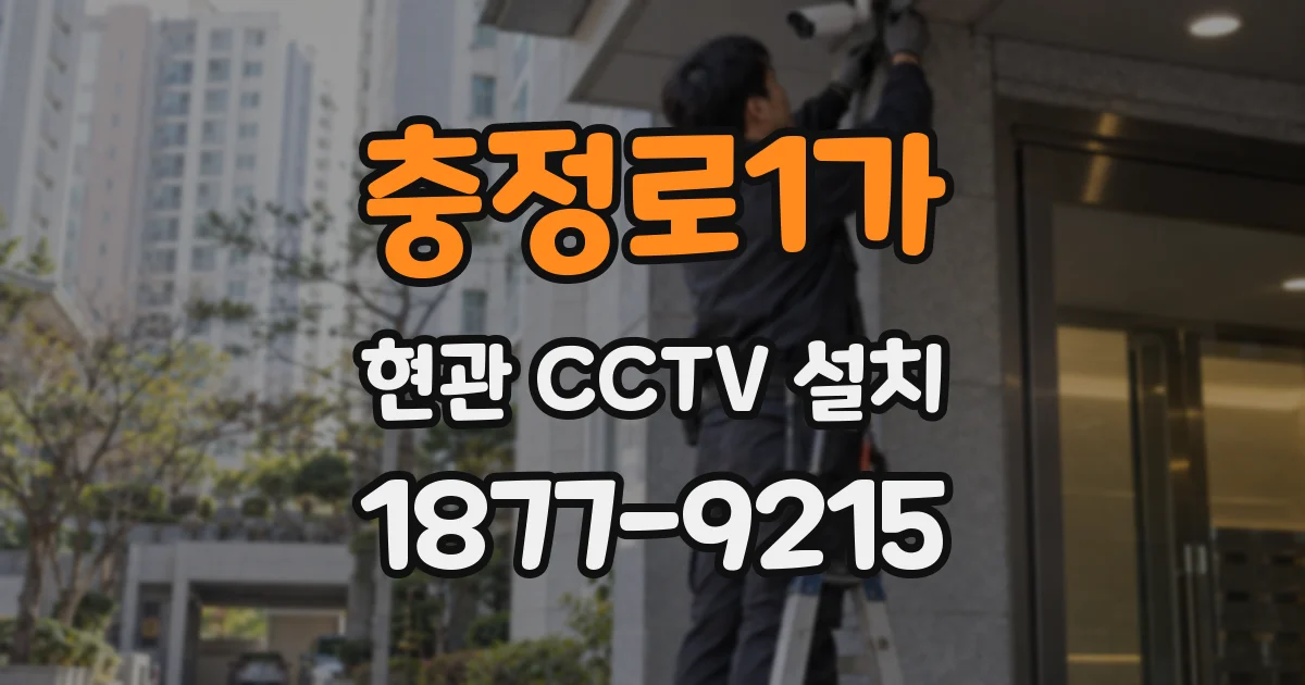 충정로1가 현관 CCTV 설치