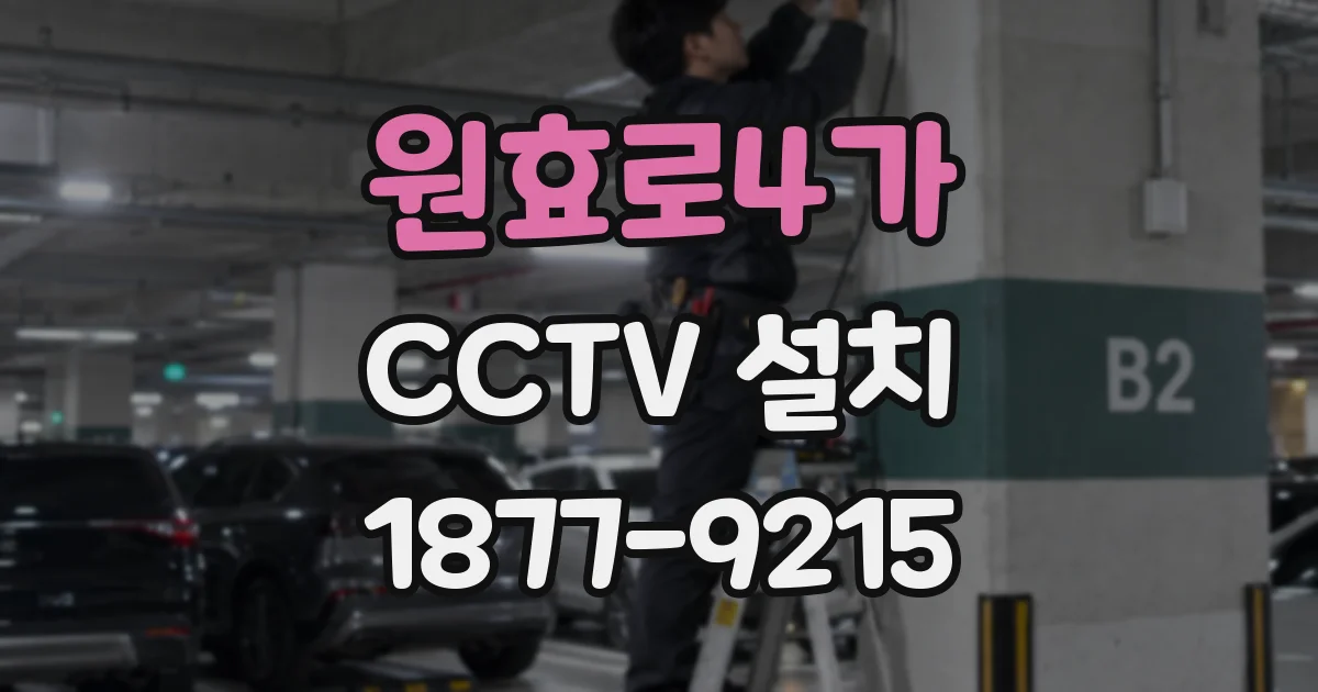 원효로4가 CCTV 설치