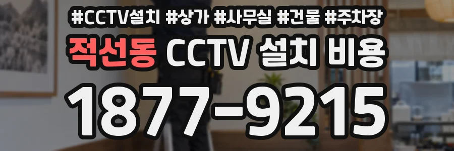 적선동 CCTV 설치 비용