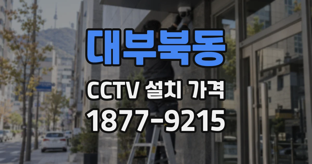 대부북동 CCTV 설치 가격