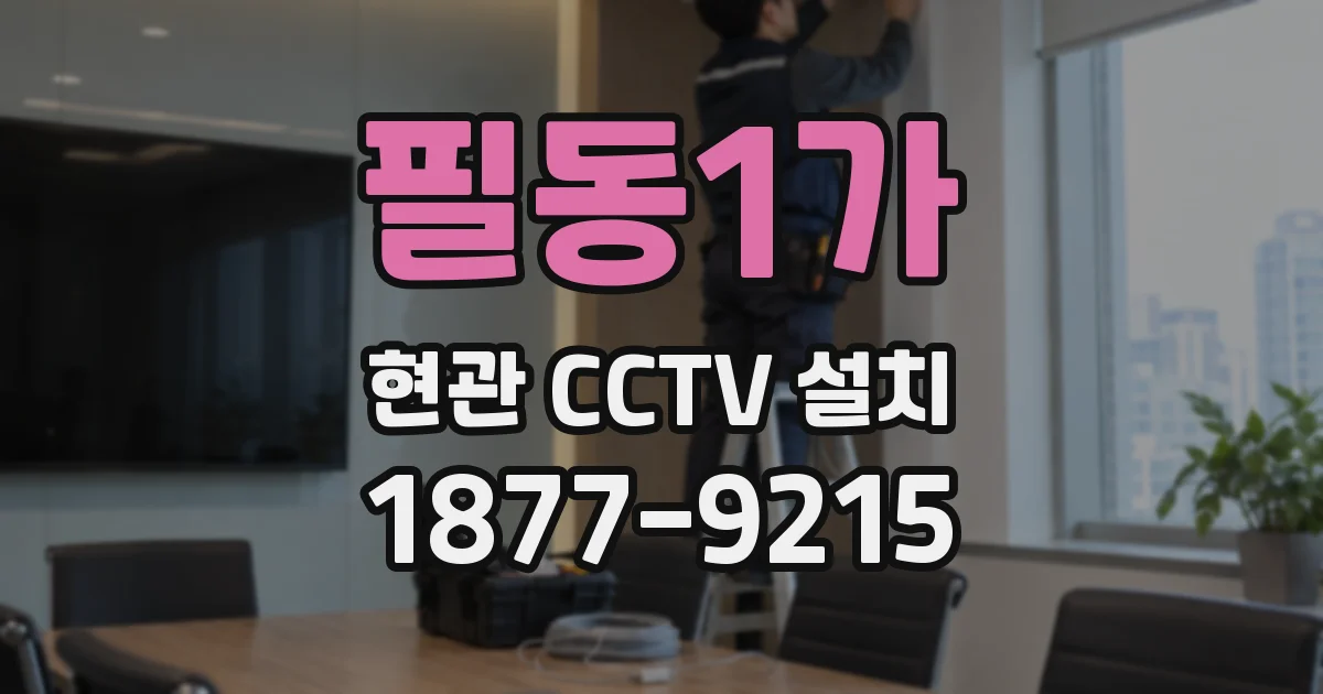 필동1가 현관 CCTV 설치