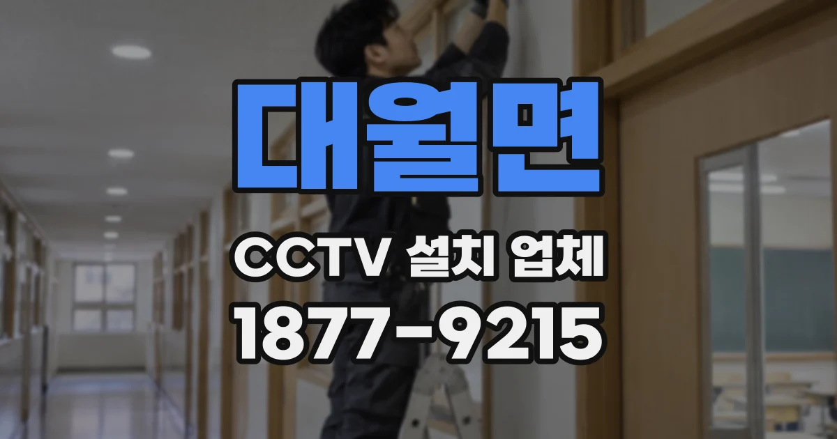 대월면 CCTV 설치 업체