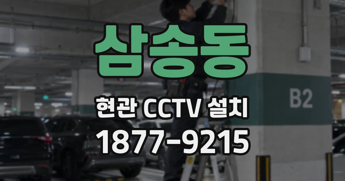 삼송동 현관 CCTV 설치