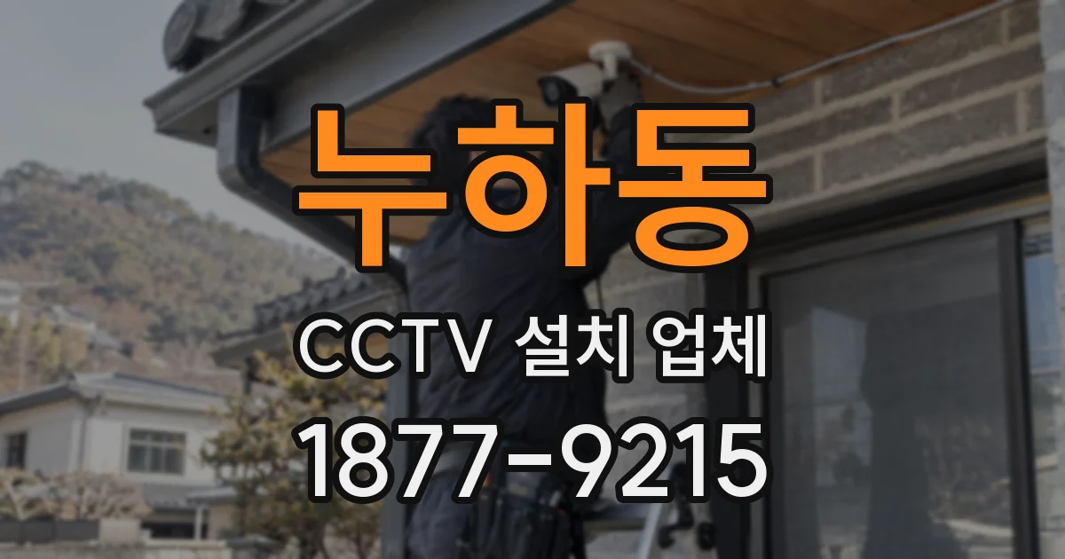 누하동 CCTV 설치 업체