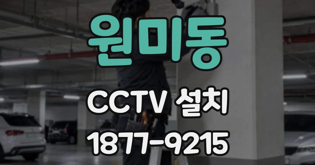 원미동 CCTV 설치