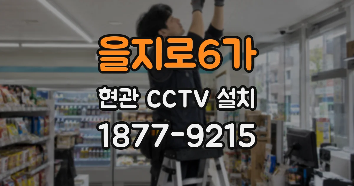 을지로6가 현관 CCTV 설치
