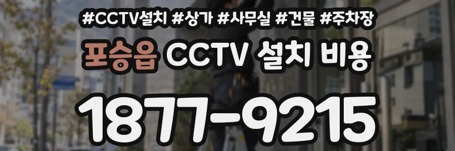 포승읍 CCTV 설치 비용