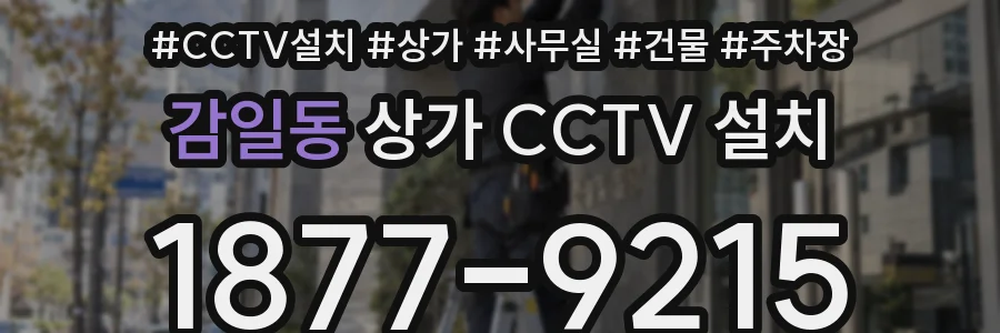감일동 상가 CCTV 설치