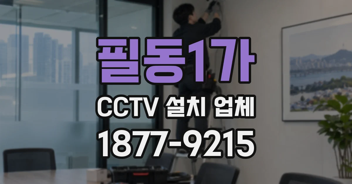필동1가 CCTV 설치 업체