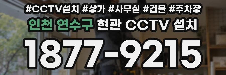 인천 연수구 현관 CCTV 설치