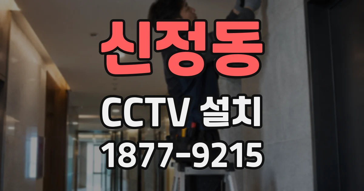 신정동 CCTV 설치