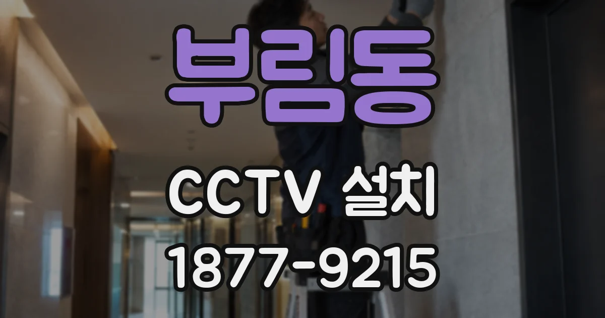부림동 CCTV 설치