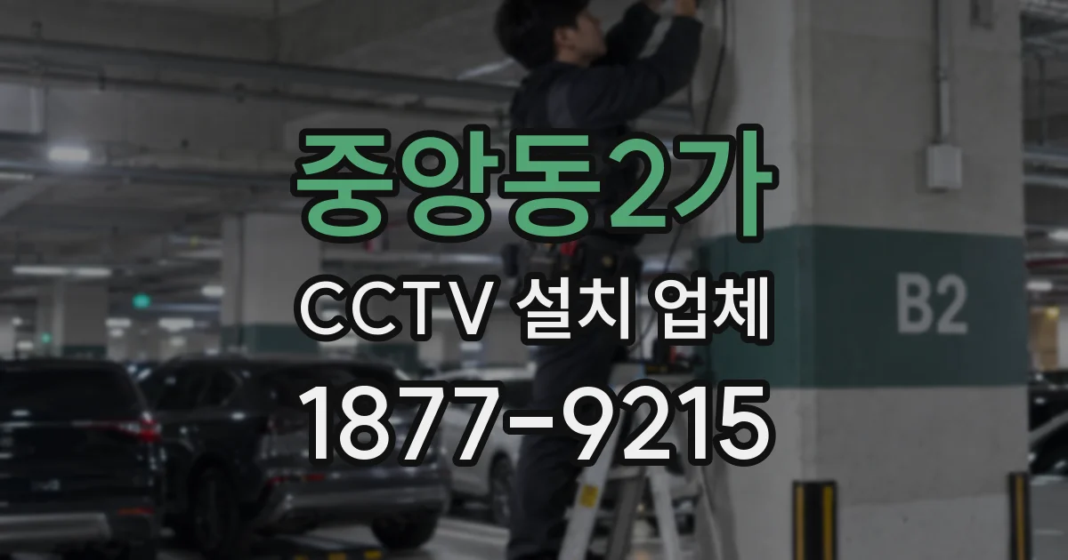 중앙동2가 CCTV 설치 업체