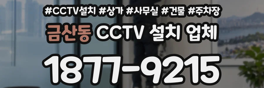 금산동 CCTV 설치 업체