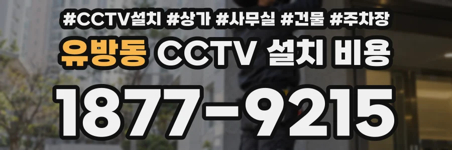 유방동 CCTV 설치 비용