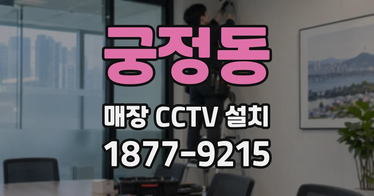궁정동 매장 CCTV 설치
