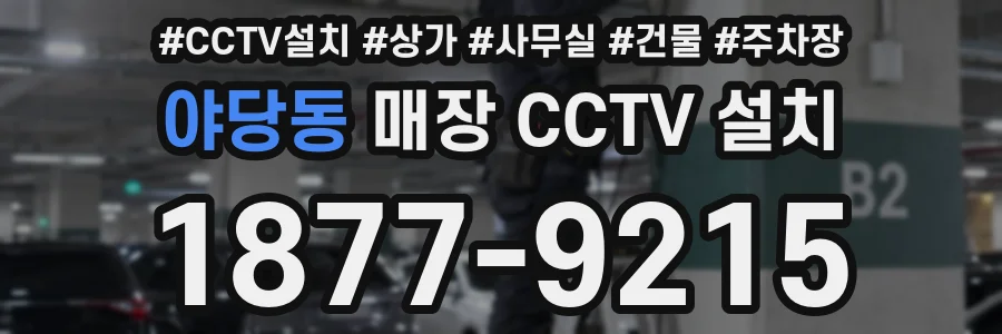 야당동 매장 CCTV 설치