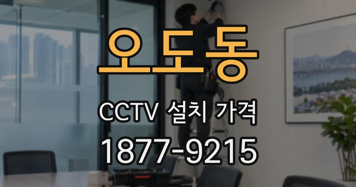 오도동 CCTV 설치 가격