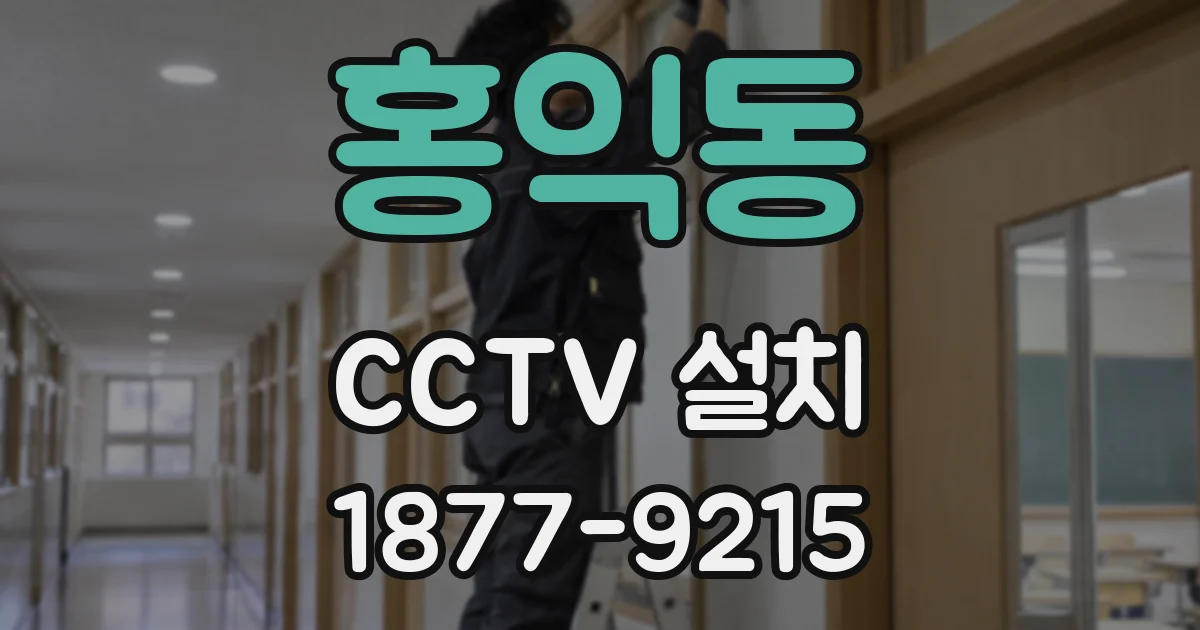 홍익동 CCTV 설치