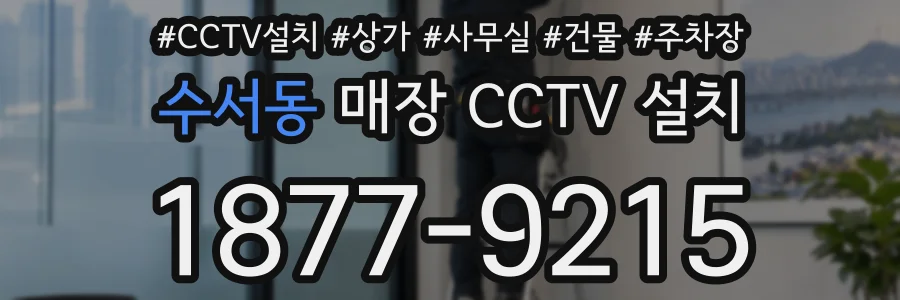 수서동 매장 CCTV 설치