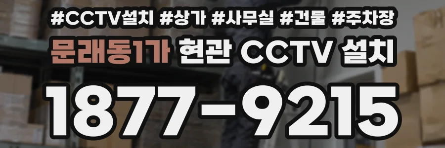 문래동1가 현관 CCTV 설치