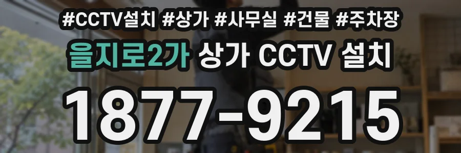 을지로2가 상가 CCTV 설치