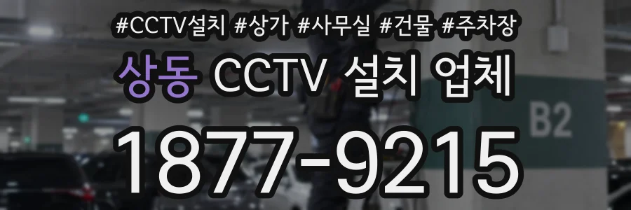 상동 CCTV 설치 업체