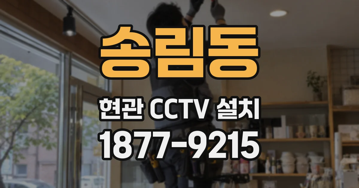 송림동 현관 CCTV 설치