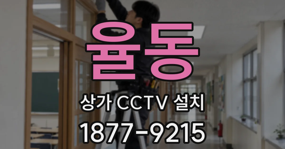 율동 상가 CCTV 설치