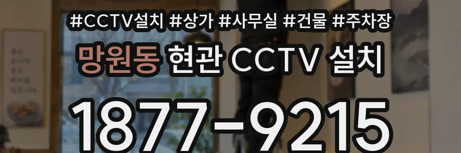 망원동 현관 CCTV 설치