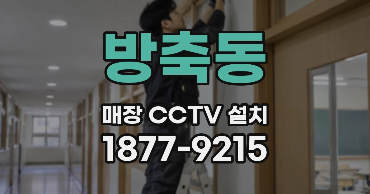 방축동 매장 CCTV 설치