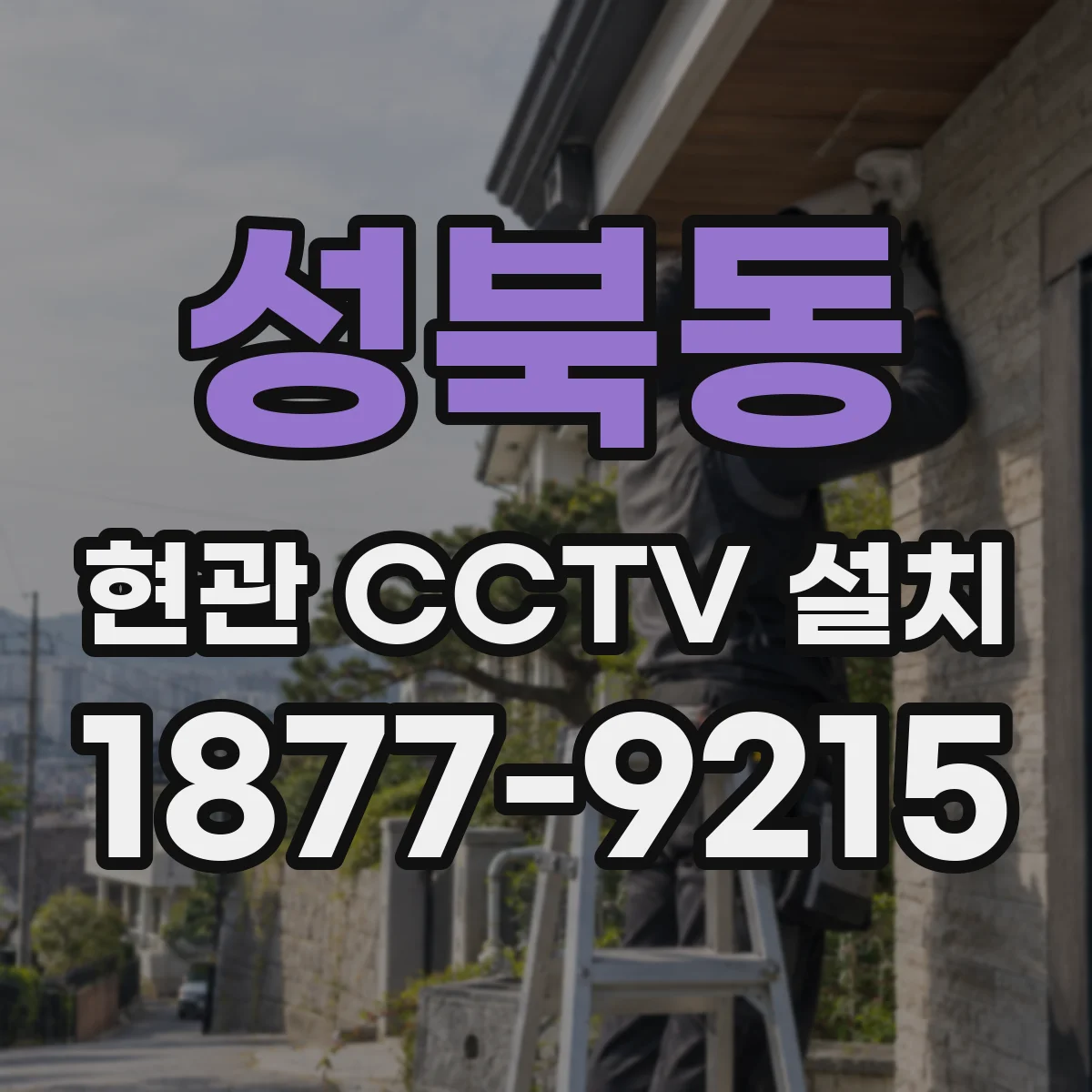 성북동 현관 CCTV 설치