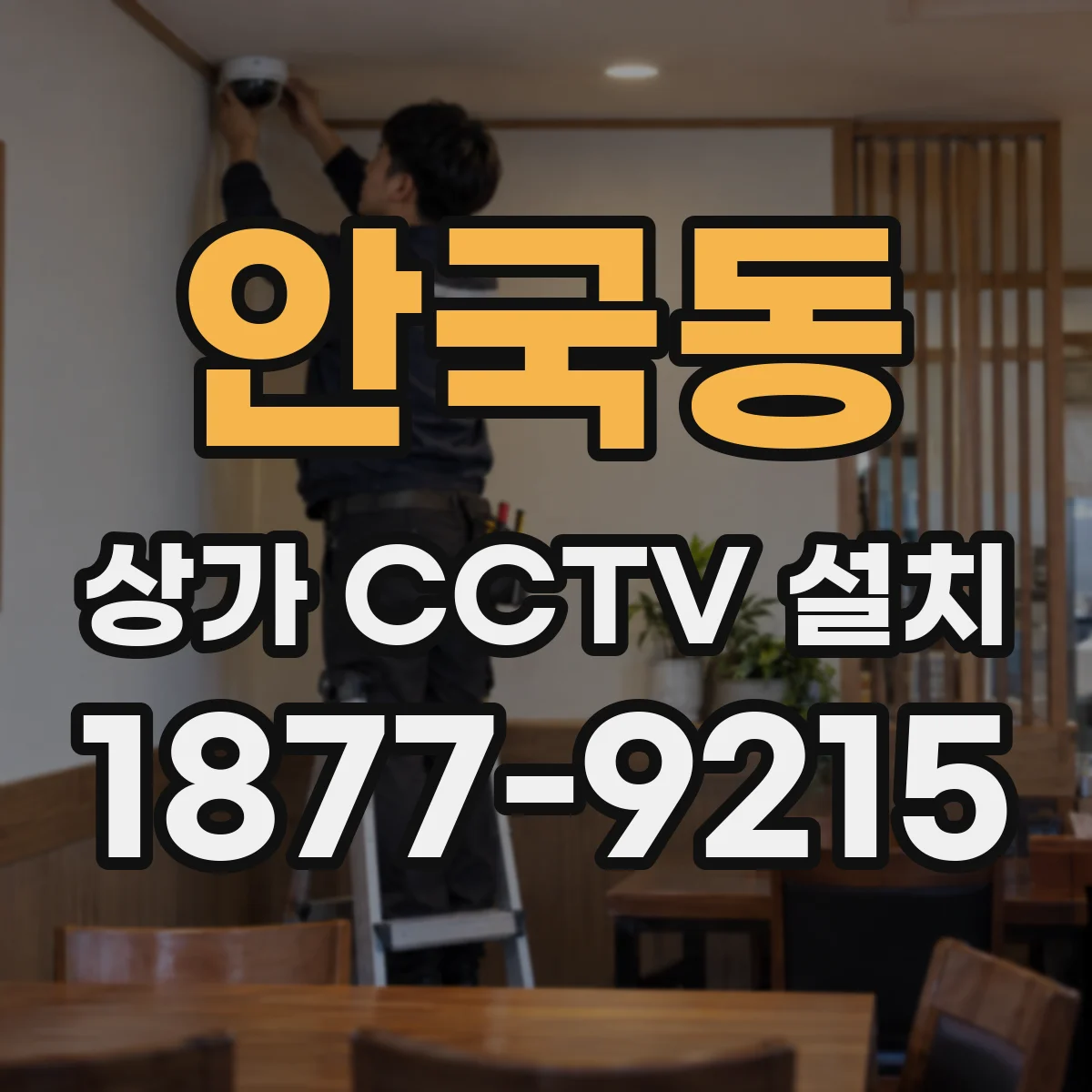 안국동 상가 CCTV 설치