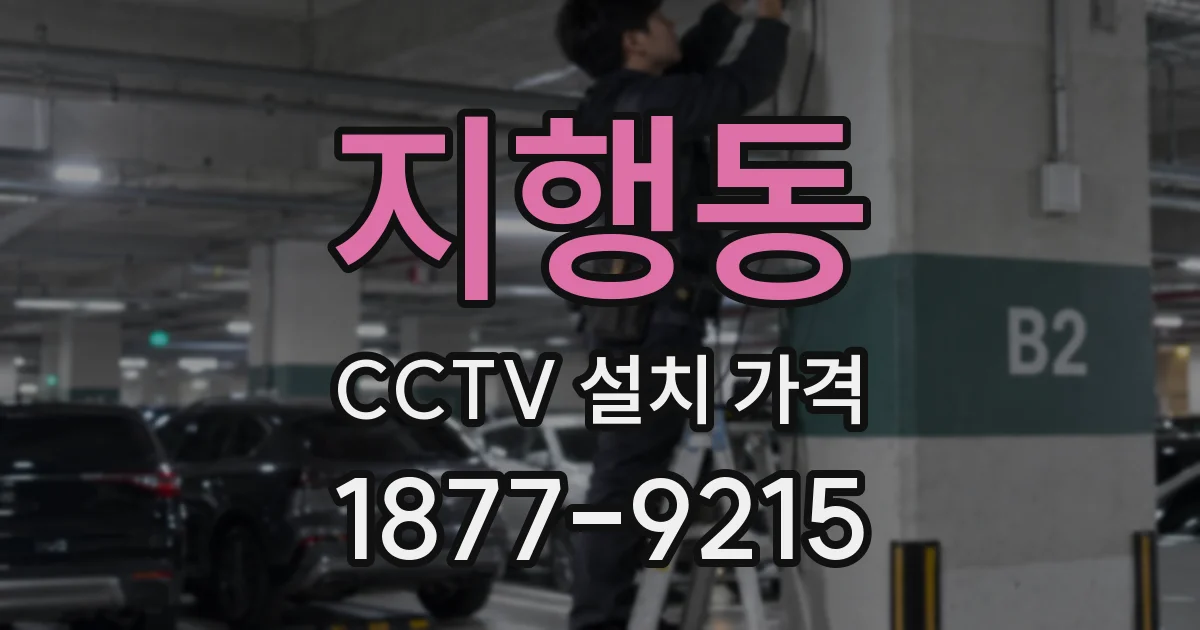 지행동 CCTV 설치 가격