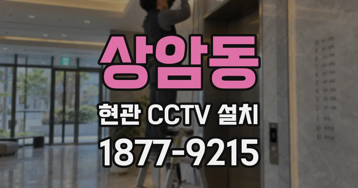 상암동 현관 CCTV 설치